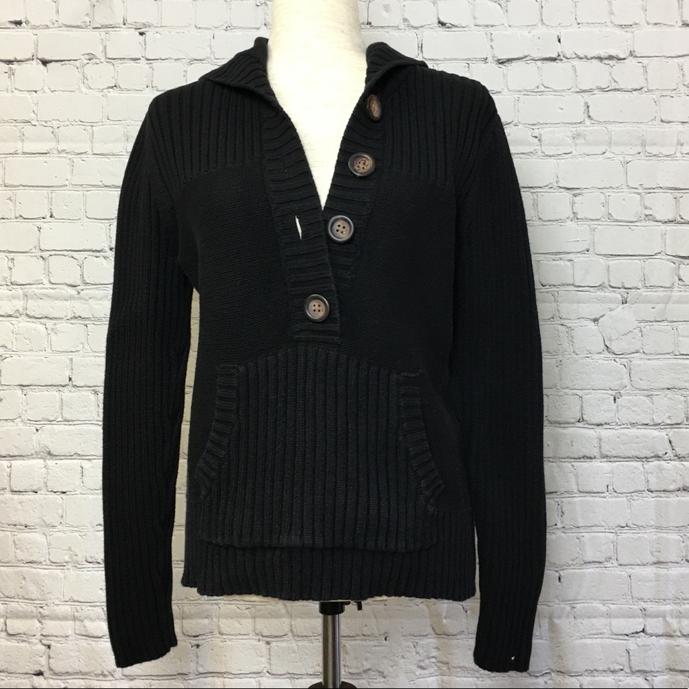 Tommy Hilfiger hooded sweater, black, L